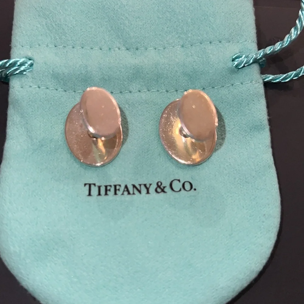 Tiffany & Co. Please Return to Tiffany Cuff Links-Authentic-EUC